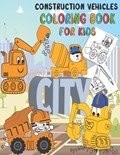 Construction Vehicles Coloring Book | Childrens Coloring Books | 