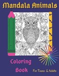 Mandala Animals Coloring Book For Teens And Adults | Bleu Colors4fun ; Le Grand Bleu | 
