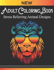 Adult coloring book Stress Relieving Animal Designs