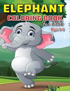 Elephant Coloring Book for Kids Ages 3-6