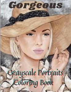 Gorgeous Grayscale Portraits Coloring Book