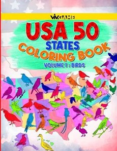 USA 50 States Coloring Book Volume 1