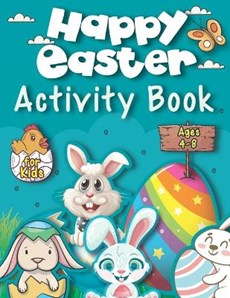 Happy Easter Activity Book for Kids Ages 4-8
