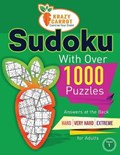 Sudoku With Over 1000 Puzzles: Answers at the Back - Hard, Very Hard and Extreme Levels - For Adults - Value Edition - Volume 1 | Krazy Carrot | 