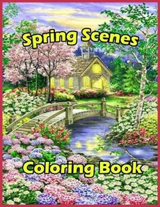 Spring Scenes coloring Book