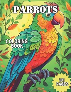Parrots Coloring Book