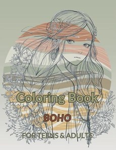 Coloring Book Boho, For Teens & Adults