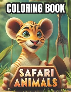 Safari Animals Coloring Book for kids