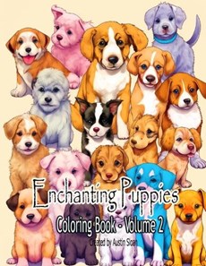 Enchanting Puppies Coloring Book