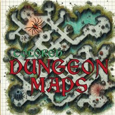 Fantasy Maps Dungeons: Customizable & Unique Fantasy Maps for Game Master, Collection of 20 full-color for Tabletop RPG