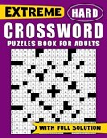 Extreme Hard Crossword Puzzles Book For Adults | Robyn Publisher | 