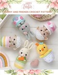 Happy Easter Bunny and Friends Crochet Pattern: Amigurumi Activity Book, Crochet Book for Bunny, Chicken, Sheep, Cute Crochet Book for All with Flower | Polly Ortega | 