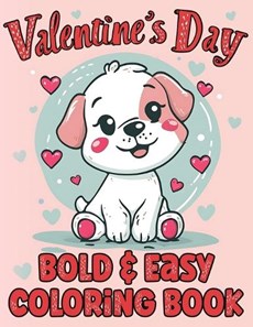 Simple Valentines Day Coloring Book for Adults & Kids