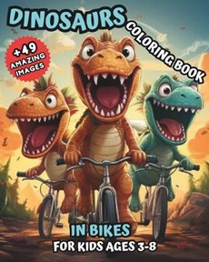 Dinosaurs Coloring Book in Bikes