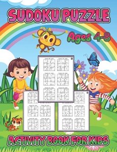 sudoku puzzle activity book for kids ages 4-8