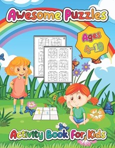 awesome puzzles activity book for kids ages 4-10