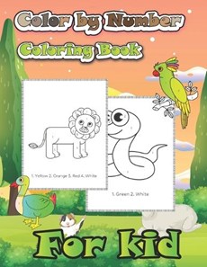 color by number coloring book for kid