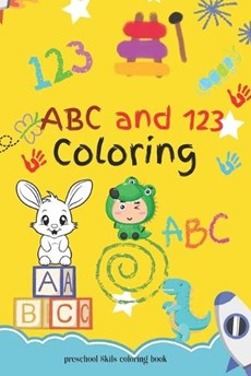 abc & 123 preschool coloring book