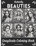 Butterfly Beauties Grayscale Coloring Book | Grayscale Zen | 