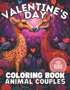Valentine's Day Coloring Book Animal couples