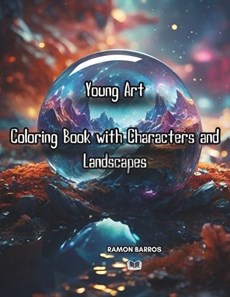 Young Art Coloring Book with Characters and Landscapes