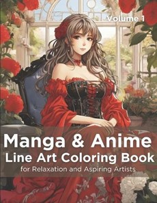 Manga & Anime Line Art Coloring Book, Volume 1