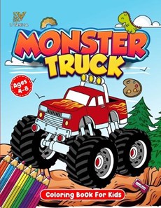 Monster truck coloring book for kids