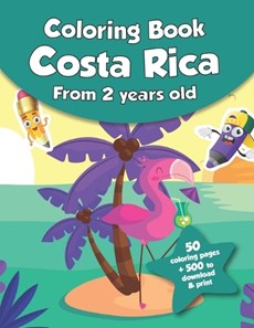 Coloring book for kids - Costa Rica (from 2 years old)