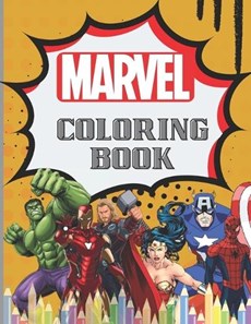 Marvel Coloring Book: Fun for Adults and Kids - Stress Relief and Fosters Creativity!