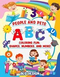 ABC Coloring Fun Shapes numbers and more! Fun with numbers letters shapes colors and animals | Alg Designs | 