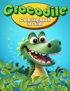 Crocodile cloring book for kids