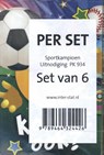 Sportkampioen uitnodiging PK 934 - set van 6 -  - 9789464324426