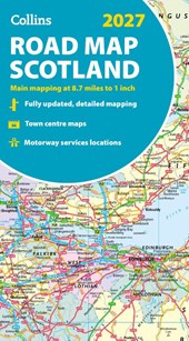 Collins Road Map of Scotland 2027 (Folded map)