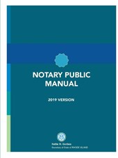 Rhode Island Notary Public Manual