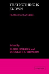 That Nothing is Known