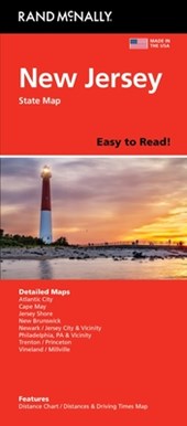 Rand McNally Easy to Read: New Jersey State Map