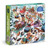 Dashing All The Way 500 Piece Puzzle