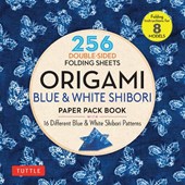 Origami Blue & White Shibori Paper Pack Book