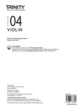 VIOLIN 20202023 GRADE 4 PART ONLY