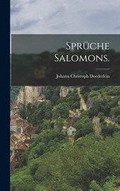 Sprüche Salomons.