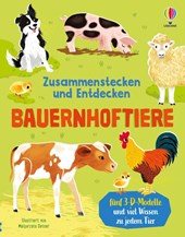Zusammenstecken und Entdecken: Bauernhoftiere