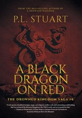 A Black Dragon on Red