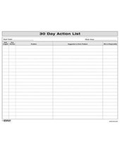 30 Day Action List