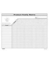 VSM: Product Family Matrix