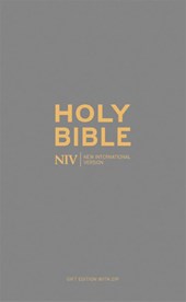 NIV Pocket Charcoal Soft-tone Bible with Zip