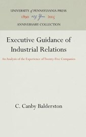 Executive Guidance of Industrial Relations