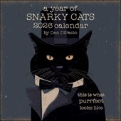 A Year of Snarky Cats 2026 Wall Calendar