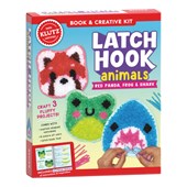 Latch Hook Animals: Red Panda, Frog & Shark