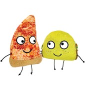 Pizza and Taco Puppet Set: 8.5 & 5