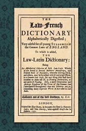 The Law-French Dictionary